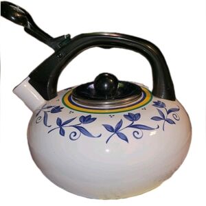 Studio Nova White and Blue Floral Teapot